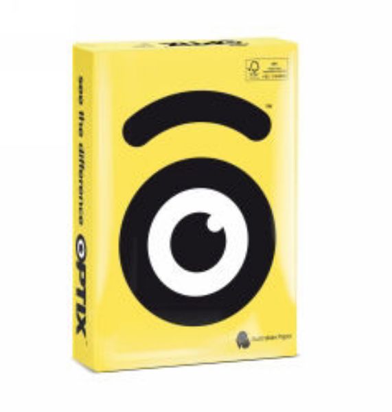 Picture of OPTIX COPY PAPER A4 80GSM SUNI YELLOW