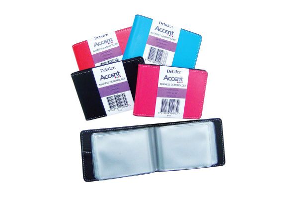 Picture of BUSINESS CARD HOLDER DEBDEN ACCENT RED 2