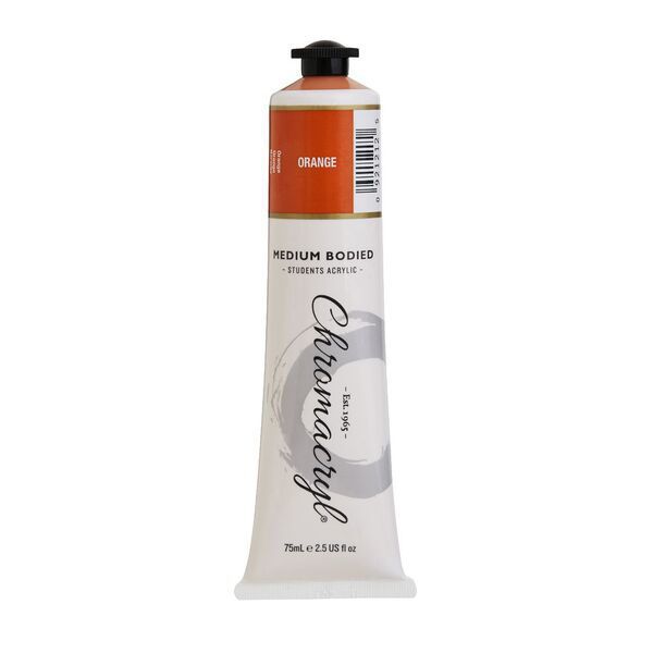 Picture of PAINT CHROMACRYL 75ML ACRYLIC ORG