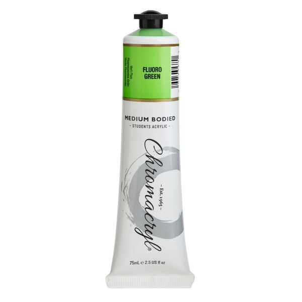 Picture of PAINT CHROMACRYL 75ML ACRYLIC FLUORO GRN