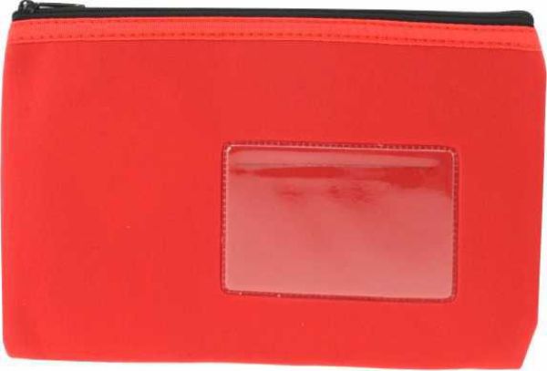 Picture of NEOPRENE 1 ZIP SMALL PENCIL CASE - RED