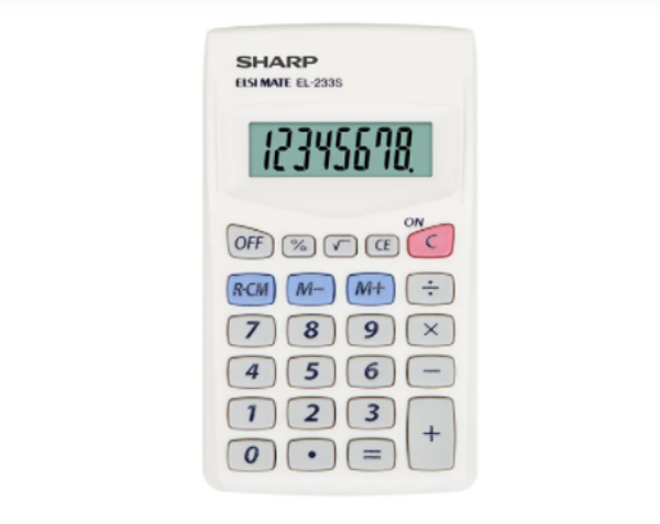 Picture of SHARP POCKET CALCULATOR EL-233SB