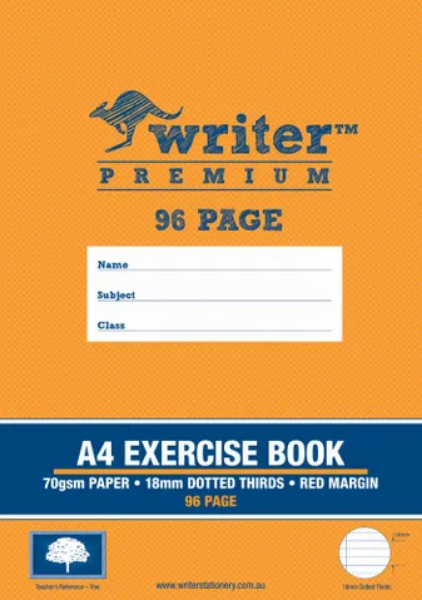 Picture of WRITER PREMIUM TREE A4 96PG 18MM DOTTED THIRDS