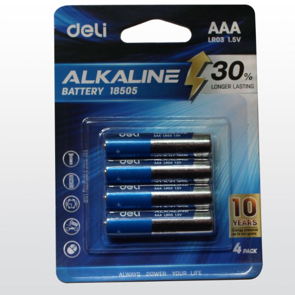 Picture of BATTERY AAA PKT 4 DELI