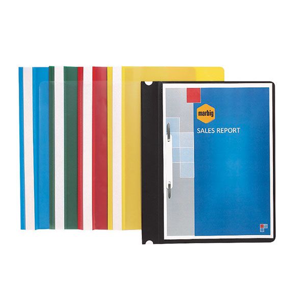 Picture of MARBIG FLAT FILES A4 ECONOMY YELLOW