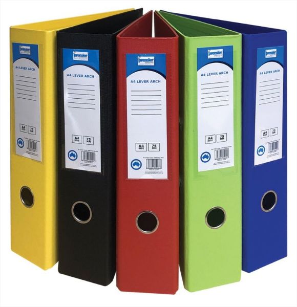 Picture of LEVER ARCH FILE PVC A4 - RED