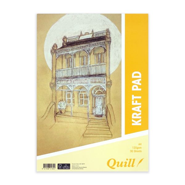 Picture of QUILL KRAFT PAD A4 120GSM 30 SHEET