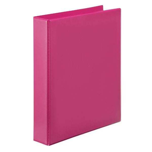 Picture of MARBIG CLEARVIEW INSERT BINDER A4 25MM 2D PINK