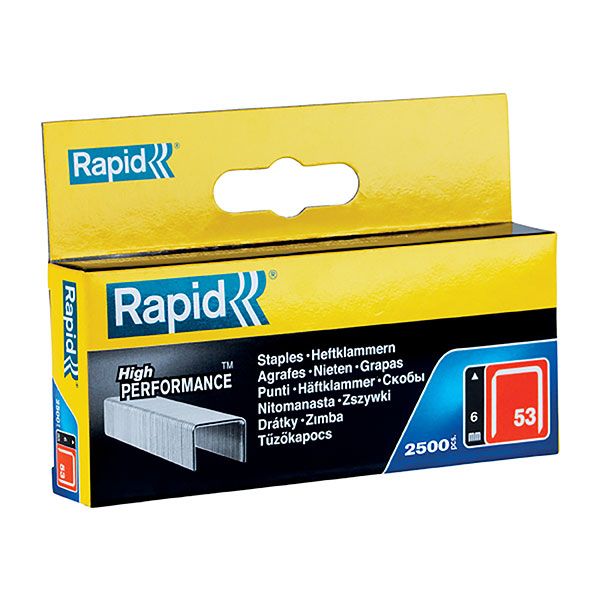 Picture of RAPID STAPLES 53/6MM BOX  2500