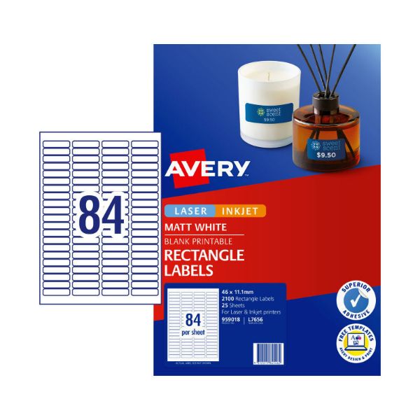 Picture of AV LIP MP Lbl L7656 84Up Pk25